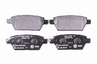 Комплект тормозных колодок, дисковый тормоз HELLA 8DB 355 015-091 для MAZDA 6