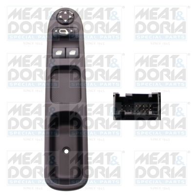 Выключатель, стеклолодъемник MEAT & DORIA 26455 для PEUGEOT 207