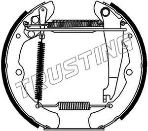 Комплект тормозных колодок TRUSTING 6195 для VW JETTA