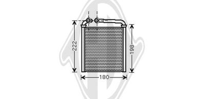 DIEDERICHS DCM1253 Радиатор печки  для SKODA YETI (Шкода Ети)