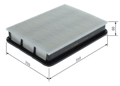 Luchtfilter (Patroon) past: TOYOTA LAND CRUISER, LAND CRUISER PRADO, SEQUOIA, TUNDRA 2.7-4.7 02.99-