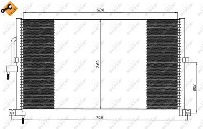 Kondensor, klimatanläggning NRF 35603