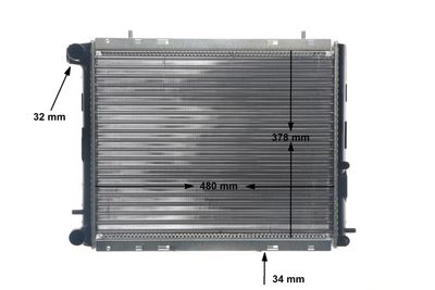 RADIATOR RACIRE MOTOR MAHLE CR152000S 12