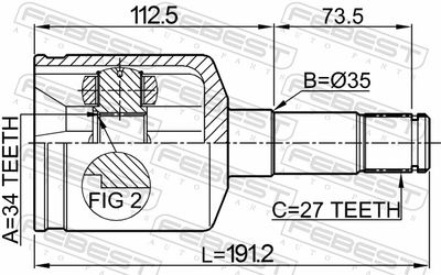 Joint Kit, drive shaft 1011-CAPLH