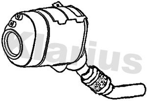 Filtr sadzy / filtr cząstek stałych, układ wydechowy KLARIUS 18307806413