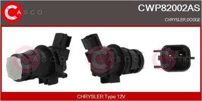 CASCO CWP82002AS Насос омивача для CHRYSLER (Крайслер)