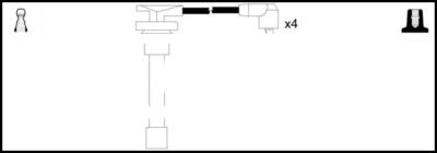 Комплект проводов зажигания LEMARK HOES1101 для HONDA ODYSSEY
