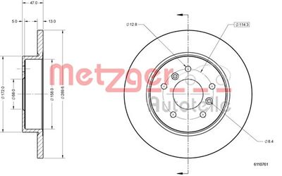 Brake Disc 6110761