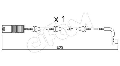 SENZOR DE AVERTIZARE UZURA PLACUTE DE FRANA