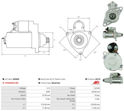STARTER AS-PL S6265S 4
