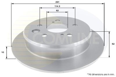 COMLINE ADC01157 Тормозные диски  для LEXUS IS II (_E2_) 250 AWD (GSE25_)