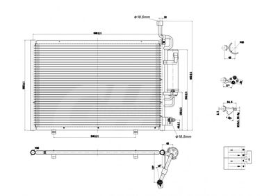 HART 629 983 Радиатор кондиционера для FORD FIESTA VI (CB1, CCN)