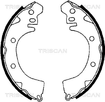 Комплект тормозных колодок TRISCAN 8100 42422 для MITSUBISHI CORDIA