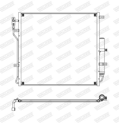 KONDENSATOR KLIMAANLAGE WALKER WCD00213 7