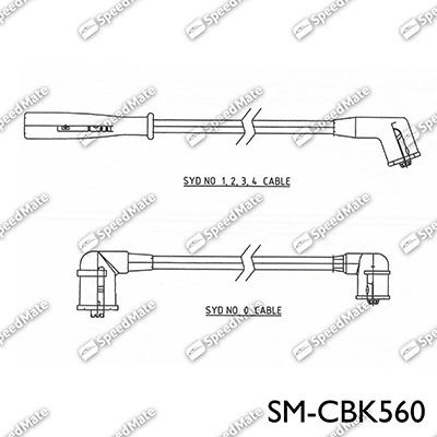 Комплект проводов зажигания SpeedMate SM-CBK560 для KIA AVELLA