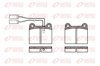 Комплект тормозных колодок, дисковый тормоз REMSA 0006.01 для ALFA ROMEO 90