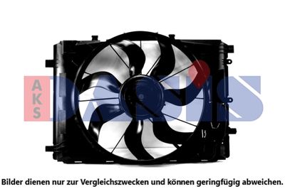 Вентилятор, охлаждение двигателя AKS DASIS 128196N для MERCEDES-BENZ A-CLASS