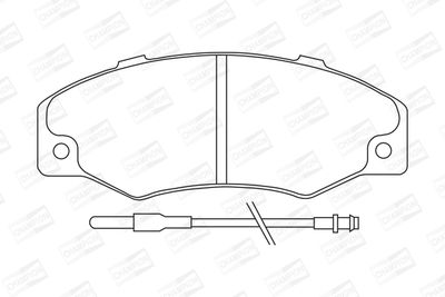 BREMSBELAGSATZ SCHEIBENBREMSE CHAMPION 571339CH 1