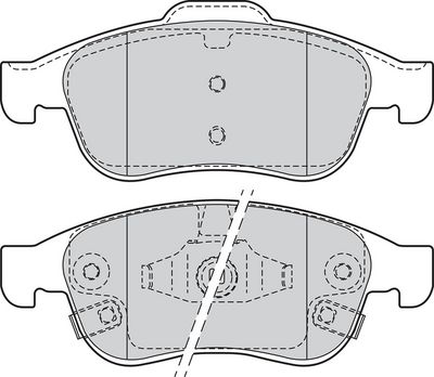 BREMSBELAGSATZ SCHEIBENBREMSE VALEO 302207 1