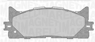 Комплект тормозных колодок, дисковый тормоз MAGNETI MARELLI 363916060641 для TOYOTA AURION