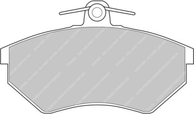 Sada brzdových destiček, kotoučová brzda FERODO RACING FCP774H