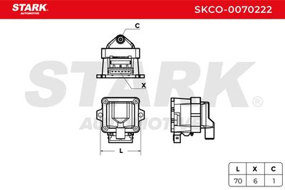 запалителна бобина STARK SKCO-0070222