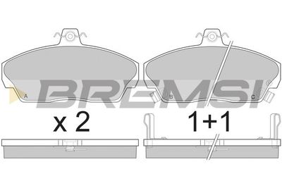 BREMSI BP2502 Тормозные колодки и сигнализаторы  для ROVER CITYROVER (Ровер Китровер)