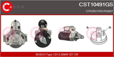 CASCO CST10491GS Стартер для FORD TOURNEO CUSTOM V362 Автобус (F3)