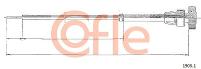 Тяга стартера COFLE 1905.1 для FIAT PANDA