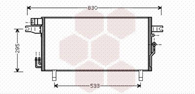 Конденсатор, кондиционер VAN WEZEL 13005269 для NISSAN PATHFINDER