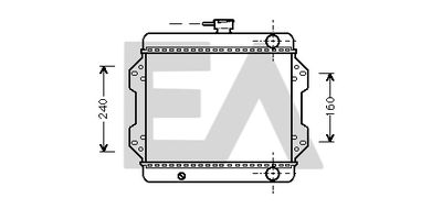 EACLIMA 31R69003 Радиатор охлаждения двигателя  для SUZUKI  (Сузуки Сж410)