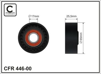 Tensioner Pulley, V-ribbed belt 446-00