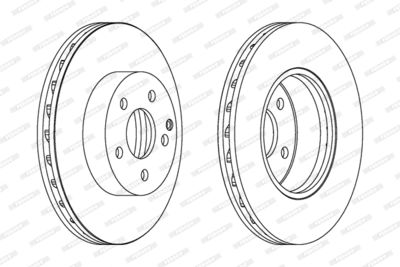 Bromsskiva FERODO DDF1690C