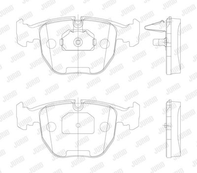 BREMSBELAGSATZ SCHEIBENBREMSE JURID 571873J 1