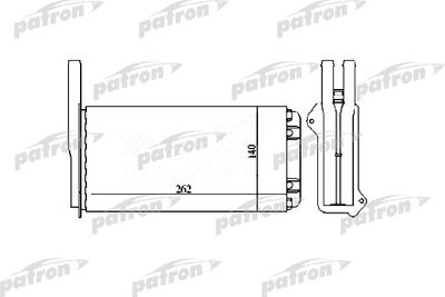 Теплообменник, отопление салона PATRON PRS2034 для FORD SIERRA