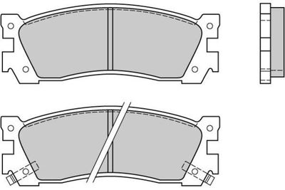 Комплект тормозных колодок, дисковый тормоз E.T.F. 12-0422 для MAZDA MPV