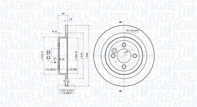 Tarcza hamulcowa MAGNETI MARELLI 360406220801