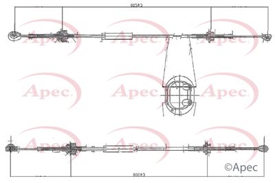 Cable Pull, manual transmission APEC CAB7016