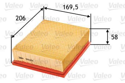 Filtr powietrza VALEO 585006 produkt