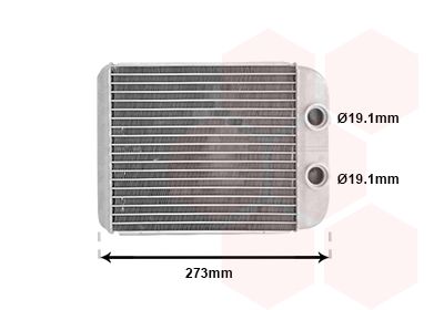 Теплообменник, отопление салона VAN WEZEL 43006343 для RENAULT ESPACE