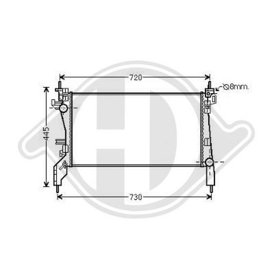 RADIATOR RACIRE MOTOR DIEDERICHS DCM1739