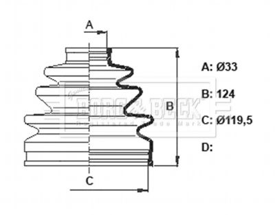 Bellow, drive shaft Borg & Beck BCB6328