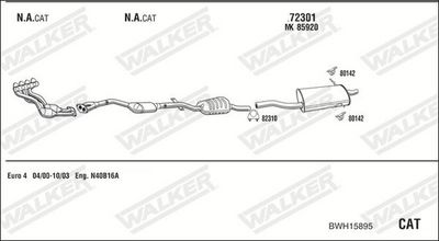 Изпускателна система WALKER BWH15895