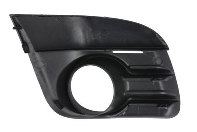 Voorbumper afdekking Voor Links/Rechts (2 stuks., met mistlampgaten, plastic, zwart) past: CITROEN C2 05.08-11.09