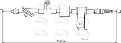 Cable Pull, parking brake APEC CAB1030