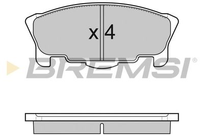 Комплект тормозных колодок, дисковый тормоз BREMSI BP3065 для DAIHATSU MOVE