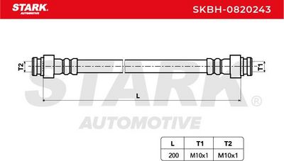 спирачен маркуч STARK SKBH-0820243