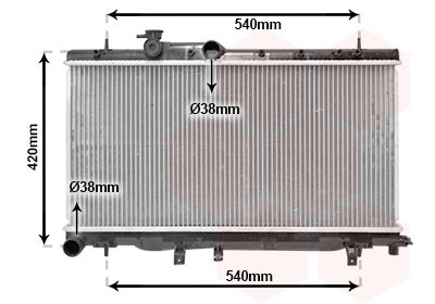 VAN WEZEL 51002052 Крышка радиатора  для SUBARU IMPREZA (Субару Импреза)
