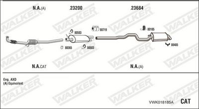 SISTEM DE ESAPAMENT WALKER VWK018185A