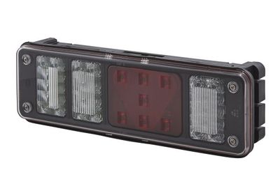 Achterlicht Links (LED, 24V, transparant, met indicator, anti-fog licht, achteruitrijlicht, met stoplicht, parkeerlicht)